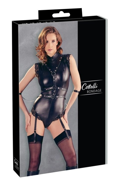 Cottelli Collection Body Bondage Matowe z Paskami i Mankietami XL Cottelli Collection Body Bondage Matowe z Paskami i Mankietami XL