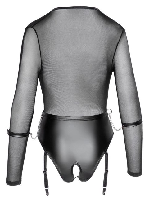 Cottelli Collection Body Bondage siateczkowe z otwartym krokiem M Cottelli Collection Body Bondage siateczkowe z otwartym krokiem M
