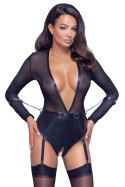 Cottelli Collection Bondage Body XL z siateczki i pasem z pierścieniami