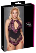 Cottelli Curves Body XL Dwukolorowa Koronka Kwiatowy Wzor