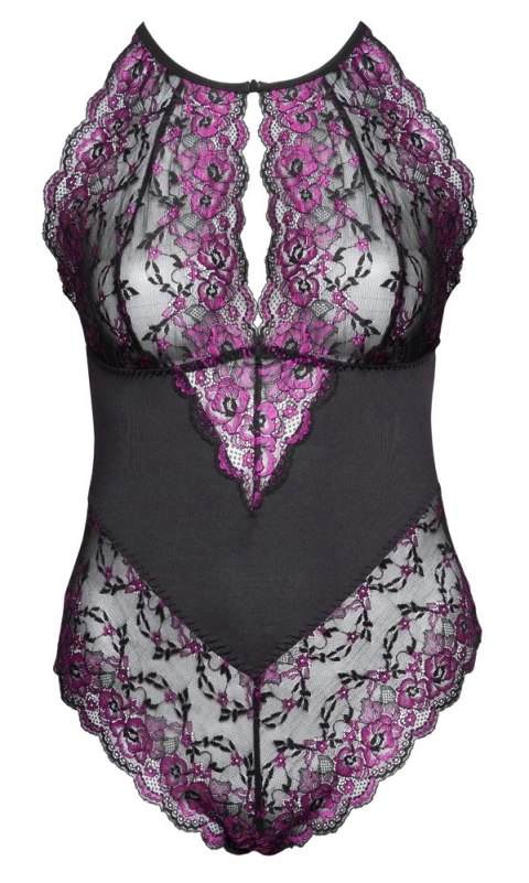 Cottelli Curves Body XL Dwukolorowa Koronka Kwiatowy Wzor Cottelli Curves Body XL Dwukolorowa Koronka Kwiatowy Wzor