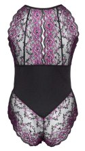 Cottelli Curves Body XL Dwukolorowa Koronka Kwiatowy Wzor
