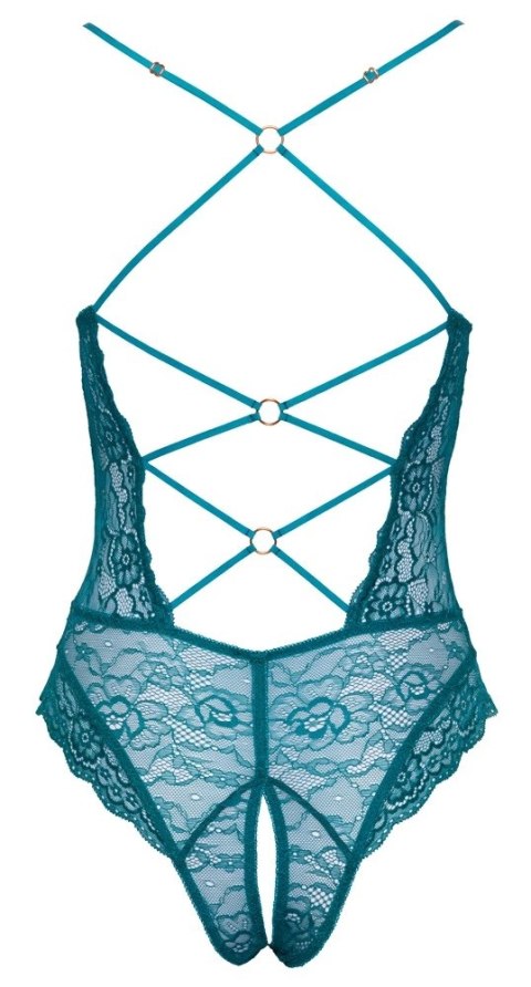 Cottelli LINGERIE Body Koronkowe z Paseczkami Zielone L Cottelli LINGERIE Body Koronkowe z Paseczkami Zielone L