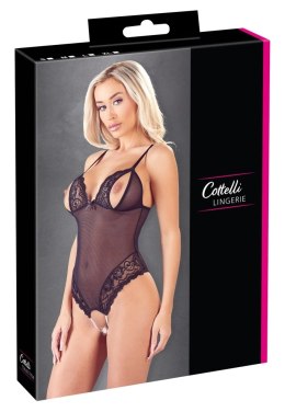 Cottelli Lingerie Body siateczkowe z koronką bez kroku XL