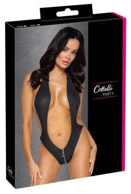 Cottelli PARTY Body Czarny Matowy Zamek M/L Stylowe Wycięcia