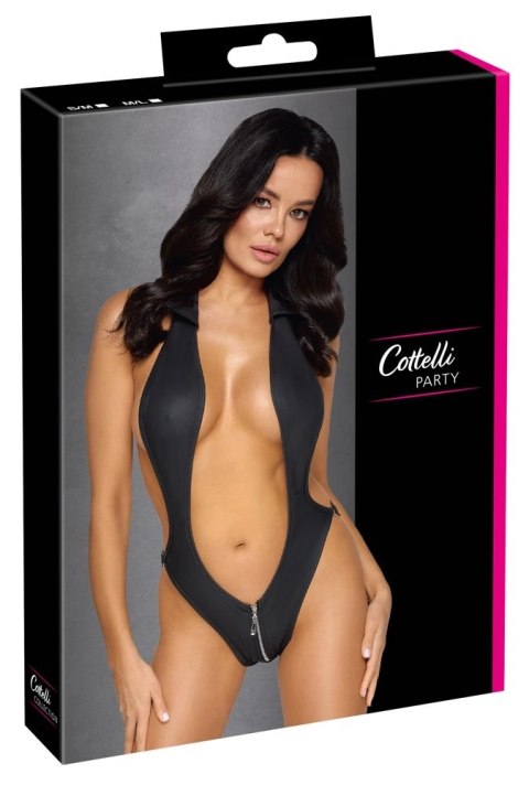 Cottelli PARTY Body Czarny Matowy Zamek S/M efektowny design