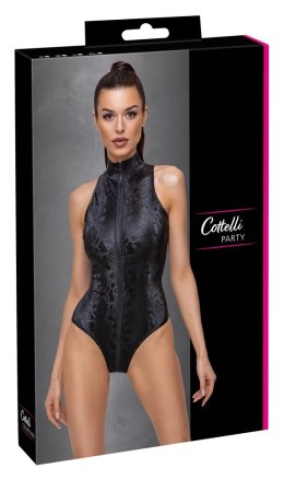Cottelli PARTY Body matowa imitacja skory węża S, zamek dwukierunkowy