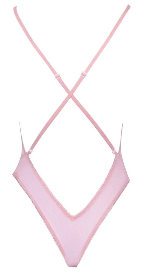 Kissable Body S/M Rożowe z Kwiatowym Haftem i Regulowanymi Ramiączkami Kissable Body S/M Rożowe z Kwiatowym Haftem i Regulowanymi Ramiączkami