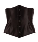 Cottelli Collection Gorset bez miseczek na haftki czarny M