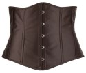 Cottelli Curves Gorset bez biustu na haftki czarny XL