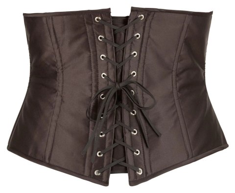 Cottelli Curves Gorset bez biustu na haftki czarny XL Cottelli Curves Gorset bez biustu na haftki czarny XL