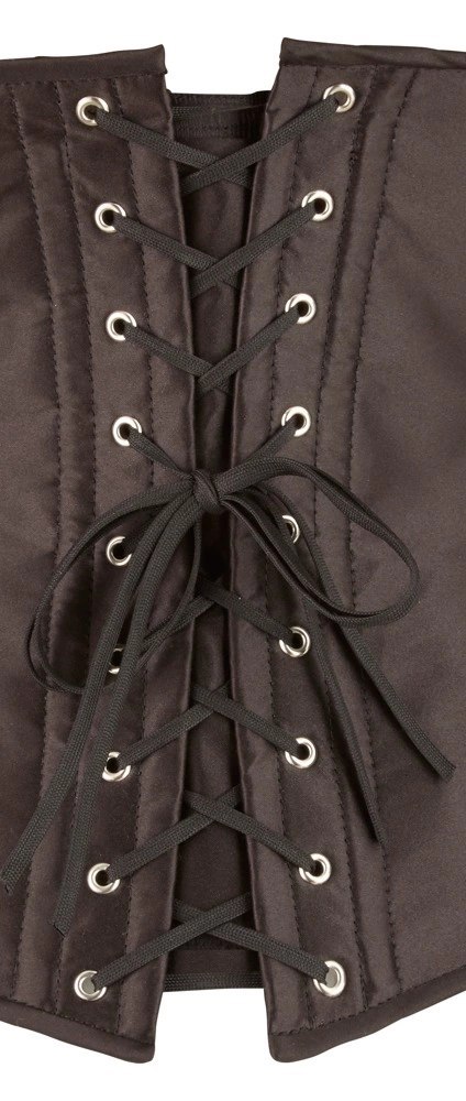 Cottelli Curves gorset bez biustu, czarny, haftki, rozmiar 4XL Cottelli Curves gorset bez biustu, czarny, haftki, rozmiar 4XL