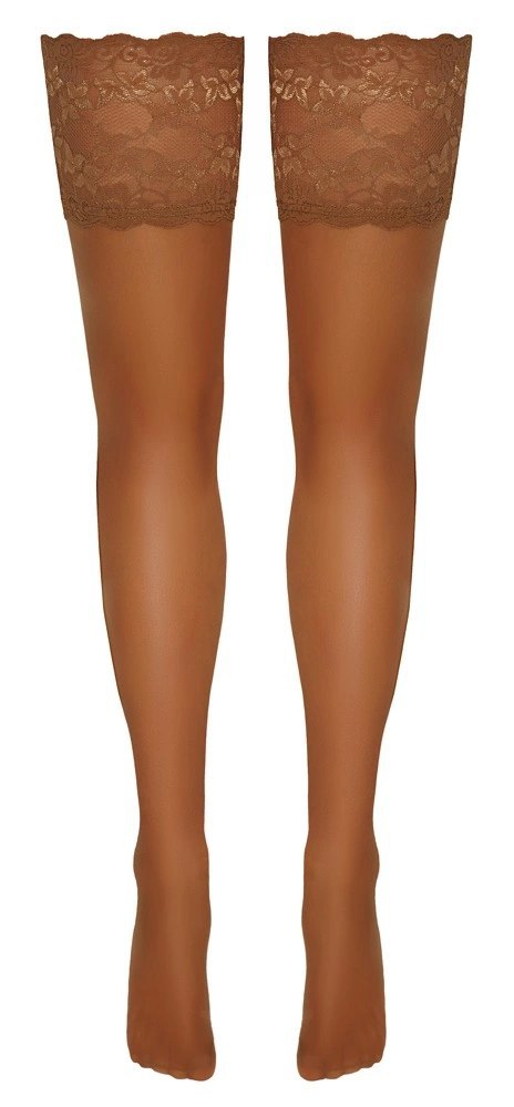 Cottelli LEGWEAR Samonośne Pończochy Beżowe 20 den Koronka 14 cm Cottelli LEGWEAR Samonośne Pończochy Beżowe 20 den Koronka 14 cm