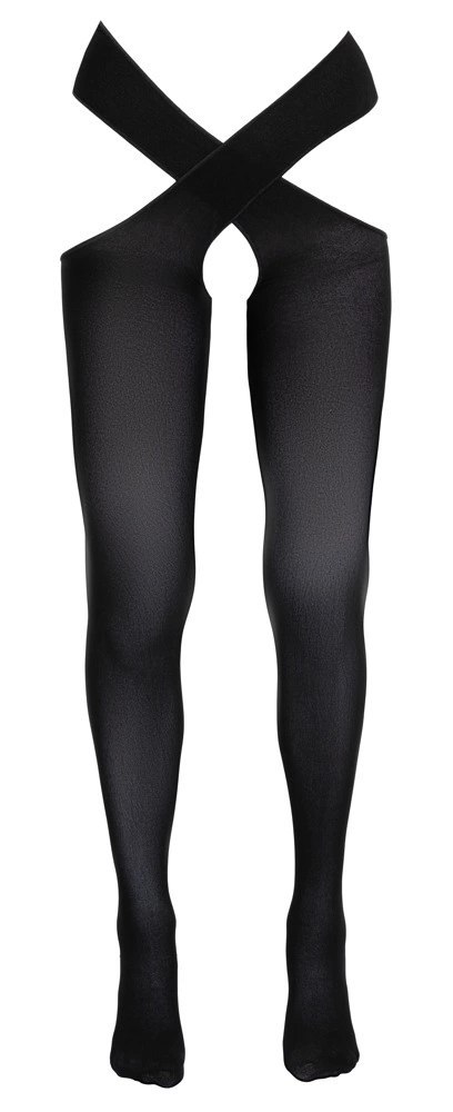 Cottelli LEGWEAR pończochy czarne z paskami biodrowymi S/M Cottelli LEGWEAR pończochy czarne z paskami biodrowymi S/M