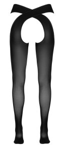 Cottelli LEGWEAR pończochy czarne z paskami biodrowymi S/M