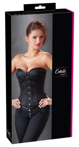 Cottelli PARTY Gorset Czarny z Brokatem Modelujący M