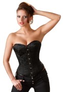 Cottelli PARTY Gorset Czarny z Brokatem Modelujący M