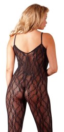 NO:XQSE Koronkowy kombinezon z paseczkami, czarny 2XL/3XL