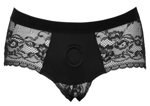 Bad Kitty Black Lace Panty System O-ring L - koronkowy pas z pierścieniem Bad Kitty Black Lace Panty System O-ring L - koronkowy pas z pierścieniem