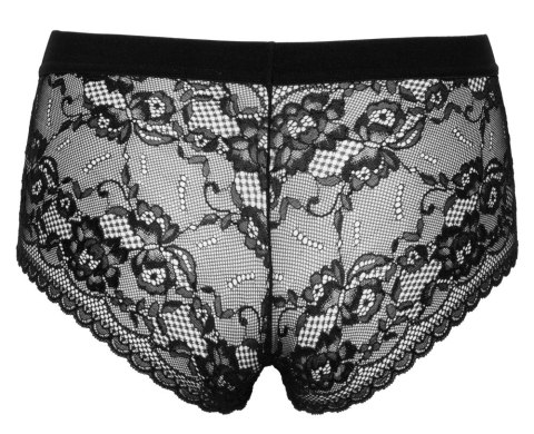 Bad Kitty Black Lace Panty System O-ring L - koronkowy pas z pierścieniem Bad Kitty Black Lace Panty System O-ring L - koronkowy pas z pierścieniem