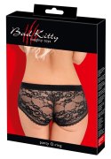 Bad Kitty Black Lace Panty System O-ring L - koronkowy pas z pierścieniem