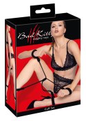Bad Kitty Cuff Set Rope czarne linowe opaski na ręce i nogi rozmiar 2