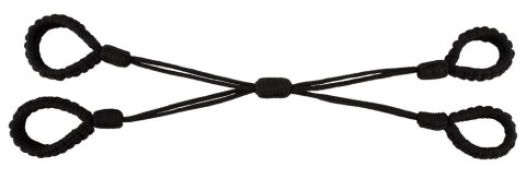 Bad Kitty Cuff Set Rope czarne linowe opaski na ręce i nogi rozmiar 2 Bad Kitty Cuff Set Rope czarne linowe opaski na ręce i nogi rozmiar 2