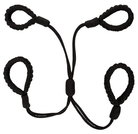 Bad Kitty Cuff Set Rope czarne linowe opaski na ręce i nogi rozmiar 2 Bad Kitty Cuff Set Rope czarne linowe opaski na ręce i nogi rozmiar 2