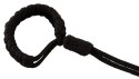 Bad Kitty Cuffs Rope - bawełniane kajdanki linowe czarne, rozmiar 1