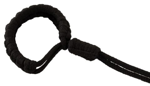 Bad Kitty Cuffs Rope - bawełniane kajdanki linowe czarne, rozmiar 1 Bad Kitty Cuffs Rope - bawełniane kajdanki linowe czarne, rozmiar 1