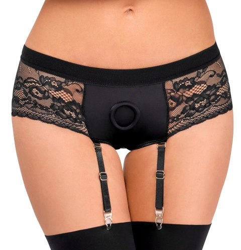 Bad Kitty Majtki Strap-On L z Koronką i Regulacją, Czarne Bad Kitty Majtki Strap-On L z Koronką i Regulacją, Czarne
