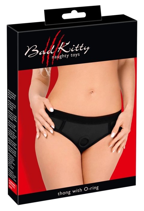 Bad Kitty Strap-On Czarny XL z Elastycznym Pierścieniem 3,5 cm Bad Kitty Strap-On Czarny XL z Elastycznym Pierścieniem 3,5 cm
