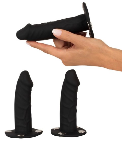 Bad Kitty Uprząż Strap-On S/M z 3 wymiennymi wkładami silikonowymi Bad Kitty Uprząż Strap-On S/M z 3 wymiennymi wkładami silikonowymi