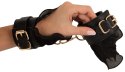 Bad Kitty Zestaw Bondage 3-częściowy czarny z metalowymi detalami