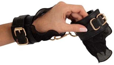 Bad Kitty Zestaw Bondage 3-częściowy czarny z metalowymi detalami Bad Kitty Zestaw Bondage 3-częściowy czarny z metalowymi detalami