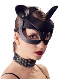 Bad Kitty maska z uszami i ćwiekami, regulowana imitacja skory