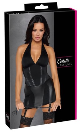 Cottelli COSTUMES Dominatrix sukienka z regulacją i pejcz M