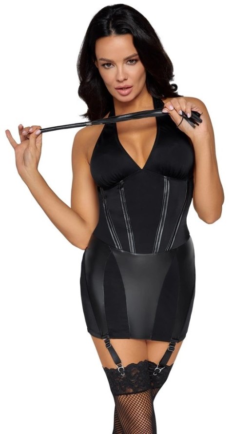 Cottelli COSTUMES Dominatrix sukienka z regulacją i pejcz M Cottelli COSTUMES Dominatrix sukienka z regulacją i pejcz M