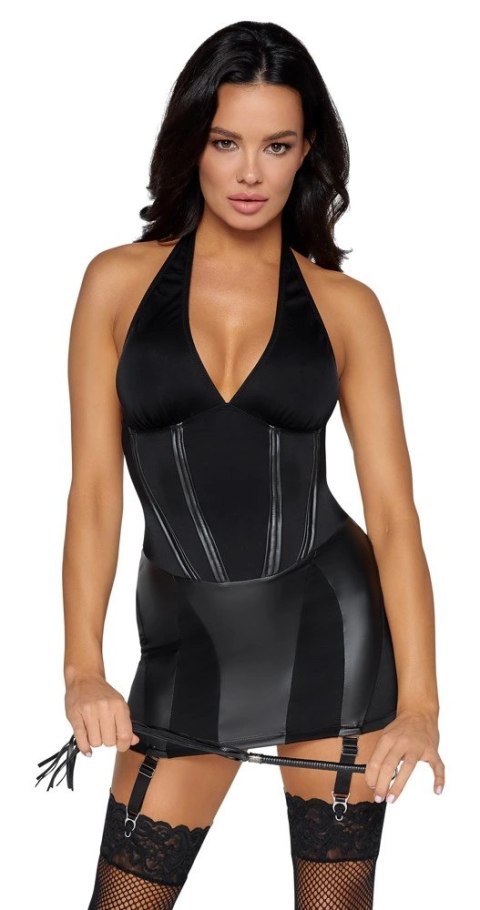 Cottelli COSTUMES Dominatrix sukienka z regulacją i pejcz M Cottelli COSTUMES Dominatrix sukienka z regulacją i pejcz M