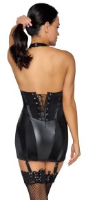Cottelli COSTUMES Dominatrix sukienka z regulacją i pejcz M