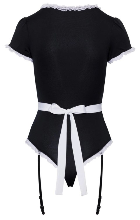 Cottelli Costumes Kelnerka Kostium Body z Fartuszkiem Czarny L Cottelli Costumes Kelnerka Kostium Body z Fartuszkiem Czarny L