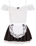 Cottelli Costumes Kostium Pokojowki L - koronka, regulowane ramiączka