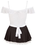 Cottelli Costumes Kostium Pokojowki L - koronka, regulowane ramiączka