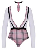 Cottelli Costumes - Kostium Szkolny Krata Body M z Długim Rękawem