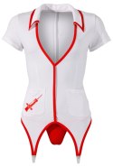 Cottelli Costumes Stroj Pielęgniarki XL Biało-Czerwony z Szelkami