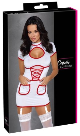 Cottelli Costumes Stroj Pielęgniarki L z Regulowanymi Szelkami Biały