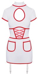 Cottelli Costumes Stroj Pielęgniarki S biały z czerwonymi detalami