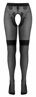 Cottelli LEGWEAR rajstopy retro bezszwowe z otwartą częścią majtkową 25 den
