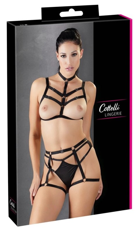Cottelli Lingerie Harness Set Gora i Doł Bondage Czarny S-L Cottelli Lingerie Harness Set Gora i Doł Bondage Czarny S-L