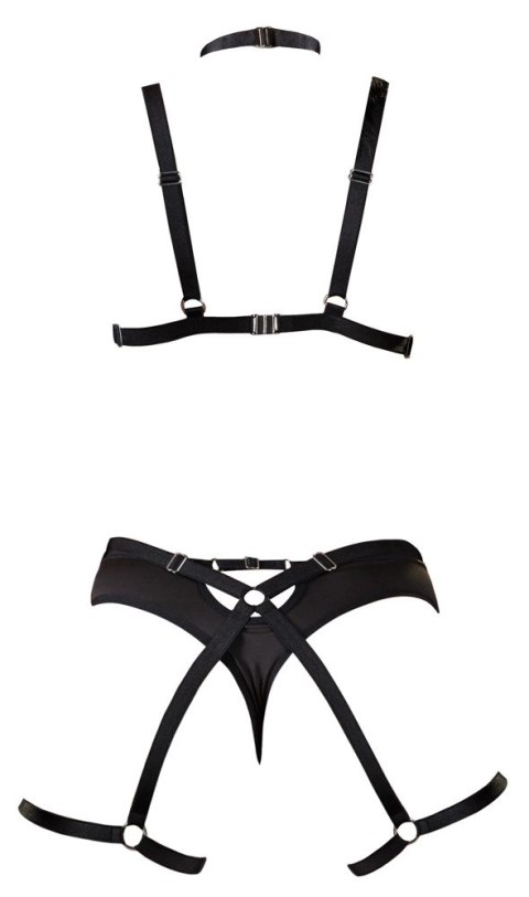 Cottelli Lingerie Harness Set Gora i Doł Bondage Czarny S-L Cottelli Lingerie Harness Set Gora i Doł Bondage Czarny S-L